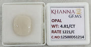 4.81/CT Natural FIRE OPAL with Govt. Lab Certificate-12500D51214